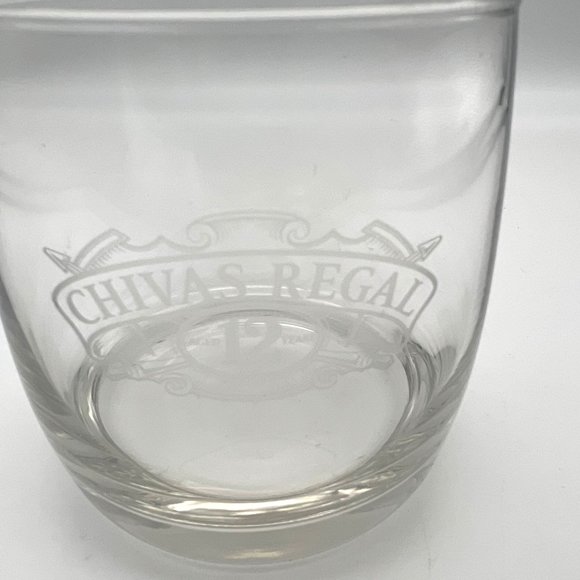 Chivas Regal Lowball Whiskey Glass Aged 12 Years Barware On the Rocks 3.5" - Picture 2 of 6
